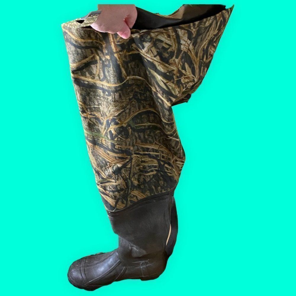 𝅺Vintage Hodgman Men’s Wadewell 2-Ply Fishing Hip Waders Water Boots Size 9